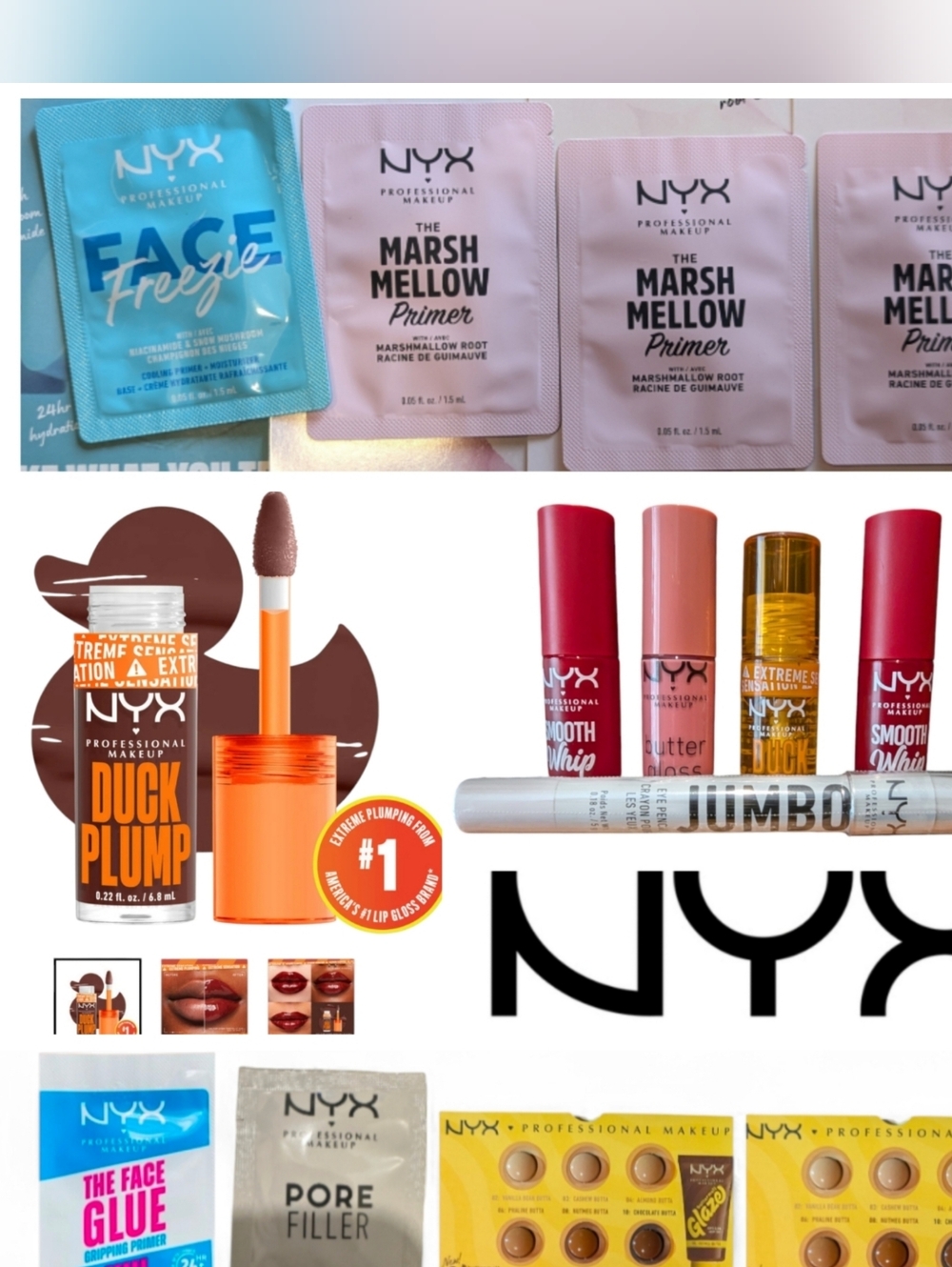 NYX Primer, Lips, Eyepencil lot - Picture 1 of 16